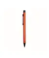 Penna in alluminio con clip nera in metallo