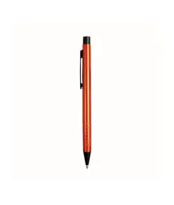 Penna in alluminio con clip nera in metallo