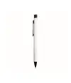 Penna in alluminio con clip nera in metallo
