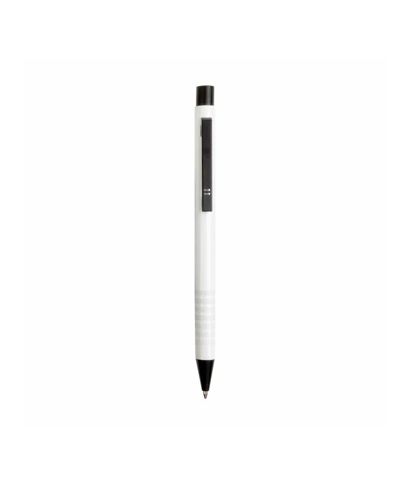 50 pezzi Penna in alluminio con clip nera in metallo