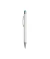 Penna  in alluminio. Il logo inciso a laser diventa dello stesso colore del touch screen.