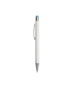 Penna  in alluminio. Il logo inciso a laser diventa dello stesso colore del touch screen.