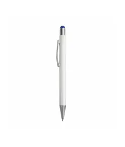 Penna  in alluminio. Il logo inciso a laser diventa dello stesso colore del touch screen.