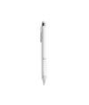 Penna twist con fusto bianco in plastica e impugnatura colorata in alluminio