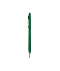 Penna twist con fusto e clip in metallo, con gommino per toch screen in tinta