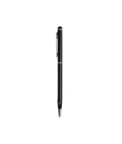 Penna twist con fusto e clip in metallo, con gommino per toch screen in tinta