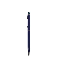 Penna twist con fusto e clip in metallo, con gommino per toch screen in tinta