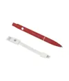 Penna twist in alluminio con clip che si trasforma in cavo di ricarica USB/Lightning/micro
