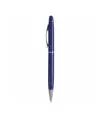 Penna twist in metallo colorata, con gommino per touch screen in tinta