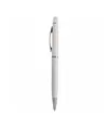 Penna twist in metallo colorata, con gommino per touch screen in tinta
