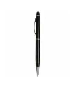 Penna twist in metallo colorata, con gommino per touch screen in tinta