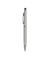 Penna twist in metallo colorata, con gommino per touch screen in tinta