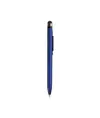 Penna twist in plastica con fusto colorato metallizzato con gommino per touch screen