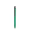 Penna twist in plastica con fusto colorato metallizzato con gommino per touch screen