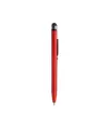 Penna twist in plastica con fusto colorato metallizzato con gommino per touch screen