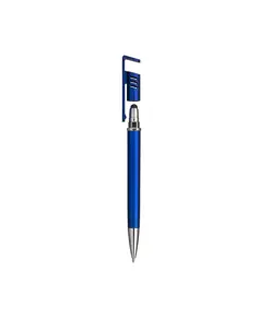 Penna twist in plastica con fusto metallizzato, stand portacellulare