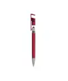 Penna twist in plastica con fusto metallizzato, stand portacellulare