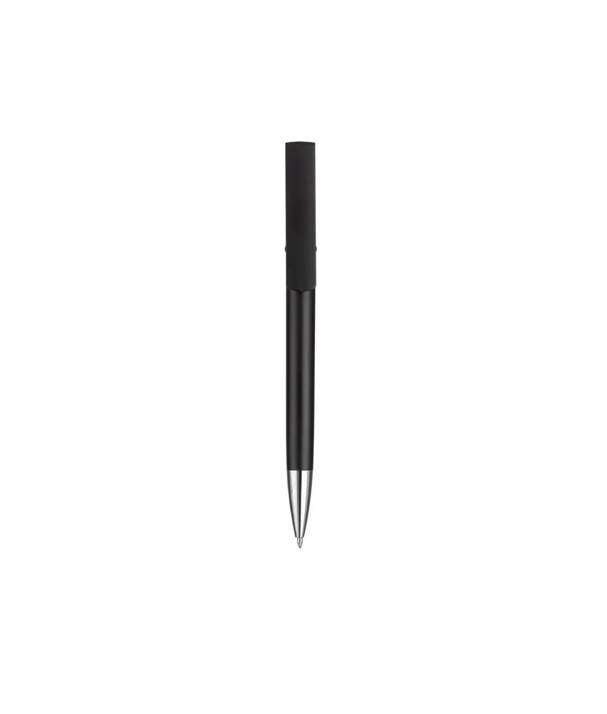 50 pezzi Penna twist in plastica con fusto metallizzato, stand portacellulare