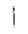 Penna twist in plastica con fusto metallizzato, stand portacellulare