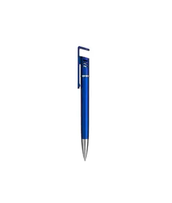 Penna twist in plastica con fusto metallizzato, stand portacellulare