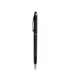 Penna twist in plastica con  gommino per touch screen e clip in metallo