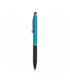 Penna twist in plastica, con impugnatura gommata e gommino per touch screen