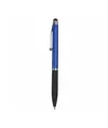 Penna twist in plastica, con impugnatura gommata e gommino per touch screen