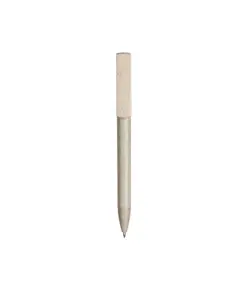 Penna twist in PP e paglia di grano con stand porta cellulare