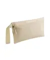 Porta documenti in cotone 100% con chiusura zip e pratica maniglia
