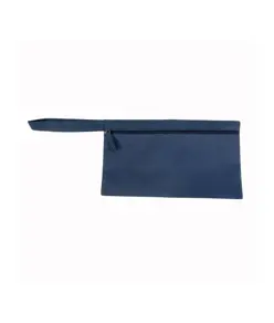 Porta documenti in poliestere con chiusura zip e pratica maniglia