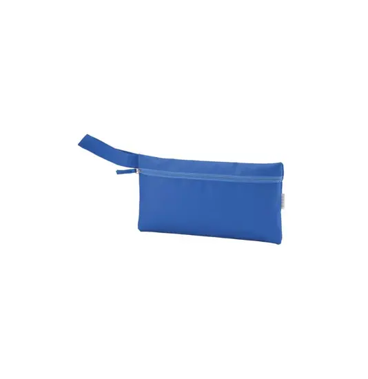 Porta documenti in poliestere riciclato R-PET con chiusura con zip e pratica maniglia