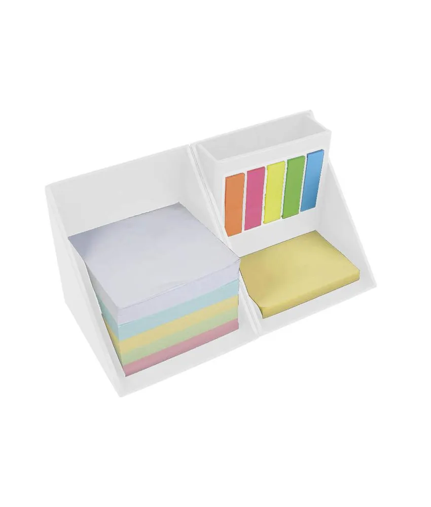 20 pezzi Porta post-it colorati e portapenne a forma di cubo