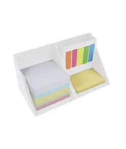 Porta post-it colorati e portapenne a forma di cubo