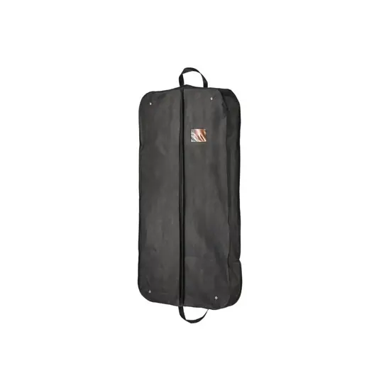 Porta-abiti da viaggio in TNT 80 g/m2, con scomparto esterno e finestrella identificazione