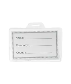 Porta-badge in PVC trasparente