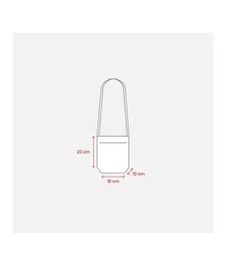 Portabicchiere da degustazione da collo in TNT con tracolla 90 cm Handle