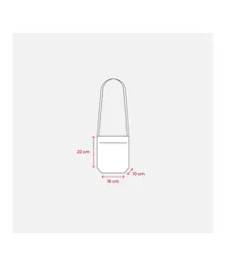 Portabicchiere da degustazione da collo in TNT con tracolla 90 cm Handle