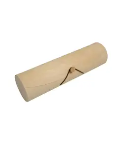 Portabottiglia cilindrico in legno di pino (1 bottiglia) con elastico