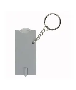 Portachiavi con gettone per carrello della spesa e luce