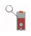 Portachiavi con gettone per carrello della spesa e luce