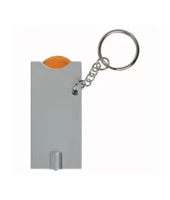 Portachiavi con gettone per carrello della spesa e luce