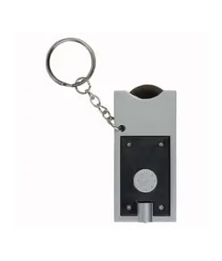 Portachiavi con gettone per carrello della spesa e luce
