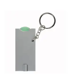 Portachiavi con gettone per carrello della spesa e luce