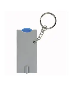 Portachiavi con gettone per carrello della spesa e luce
