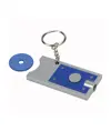 Portachiavi con gettone per carrello della spesa e luce