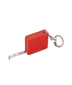 Portachiavi con metro flessibile retrattile, 1 mt