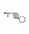 Portachiavi in metallo (nickel free) con: funzione no-touch per ascensore, pos, bancomat