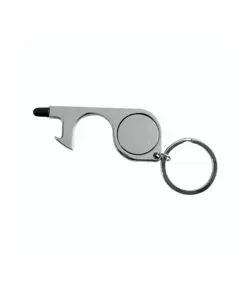 Portachiavi in metallo (nickel free) con: funzione no-touch per ascensore, pos, bancomat