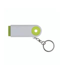 Portachiavi in plastica con gettone per carrello della spesa e luce a 2 led