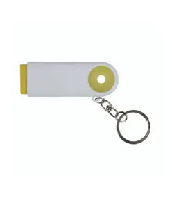 Portachiavi in plastica con gettone per carrello della spesa e luce a 2 led
